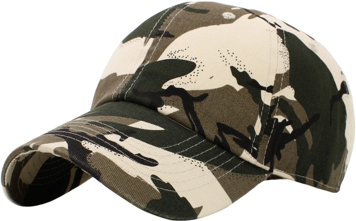Safari Low Profile Baseball Caps Front Side View